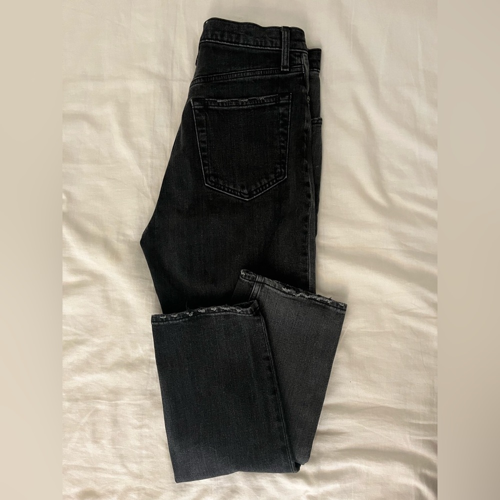 Abercrombie Ankle Straight High Rise Jeans
